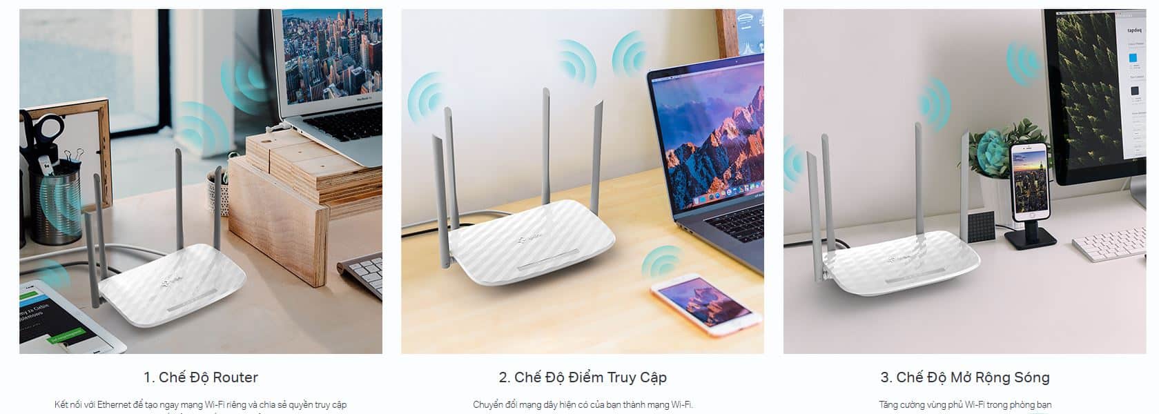 Router TP-Link Archer C50 - Bộ định tuyến Wi-Fi Băng Tần Kép AC1200