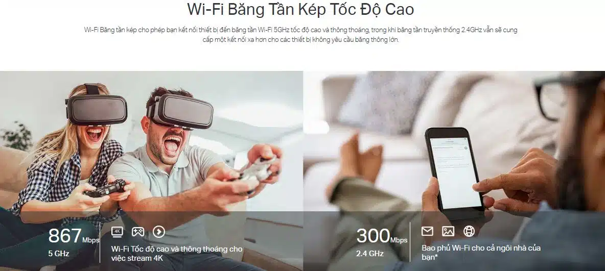 Router TP-Link Archer C54 - Bộ định tuyến Wi-Fi Băng Tần Kép AC1200