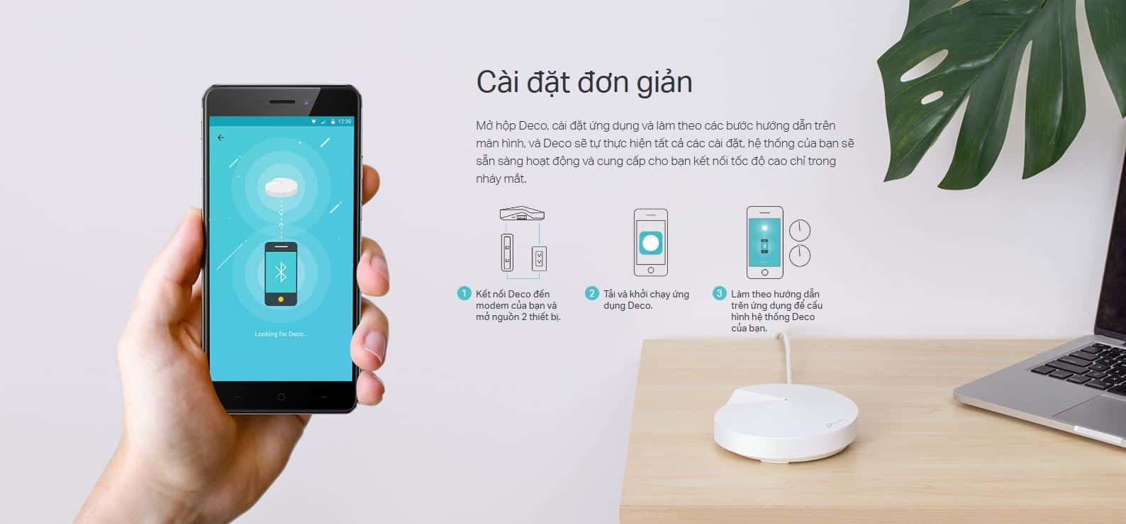 Thiết bị phát WiFi TP-Link Deco M5 - AC1300, 100 User 