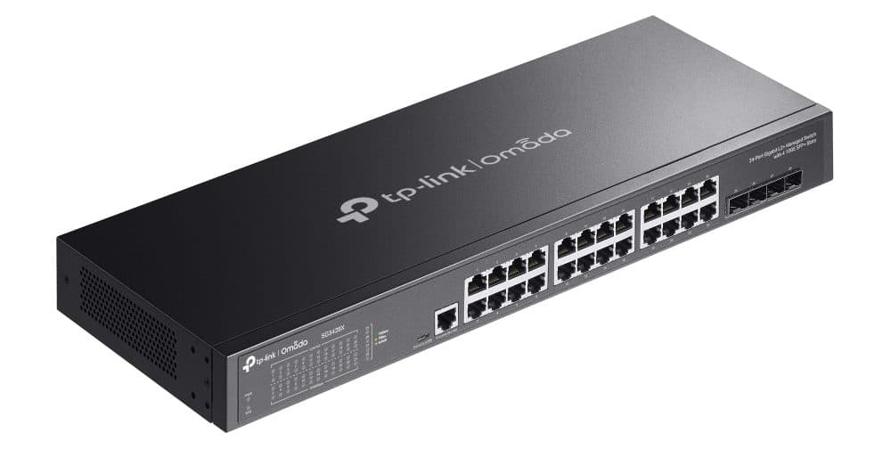 Thiết bị Switch Managed L2+ TP-Link SG3428X - Omada 24 cổng Gigabit với 4 khe cắm 10GE SFP+