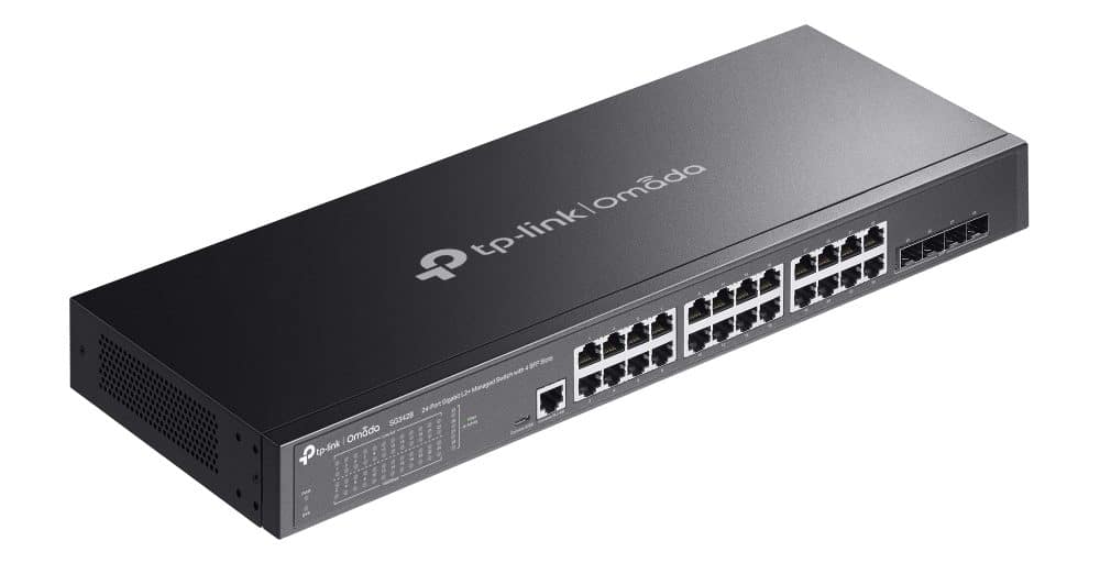 Thiết bị Switch Managed L2+ TP-Link SG3428 - Omada 24 cổng Gigabit với 4 khe cắm SFP