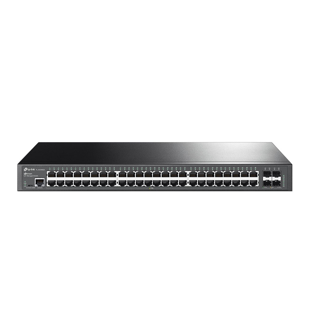 Thiết bị Switch Managed L2+ TP-Link TL-SG3452X – 48 cổng Gigabit với 4 khe 10GE SFP+