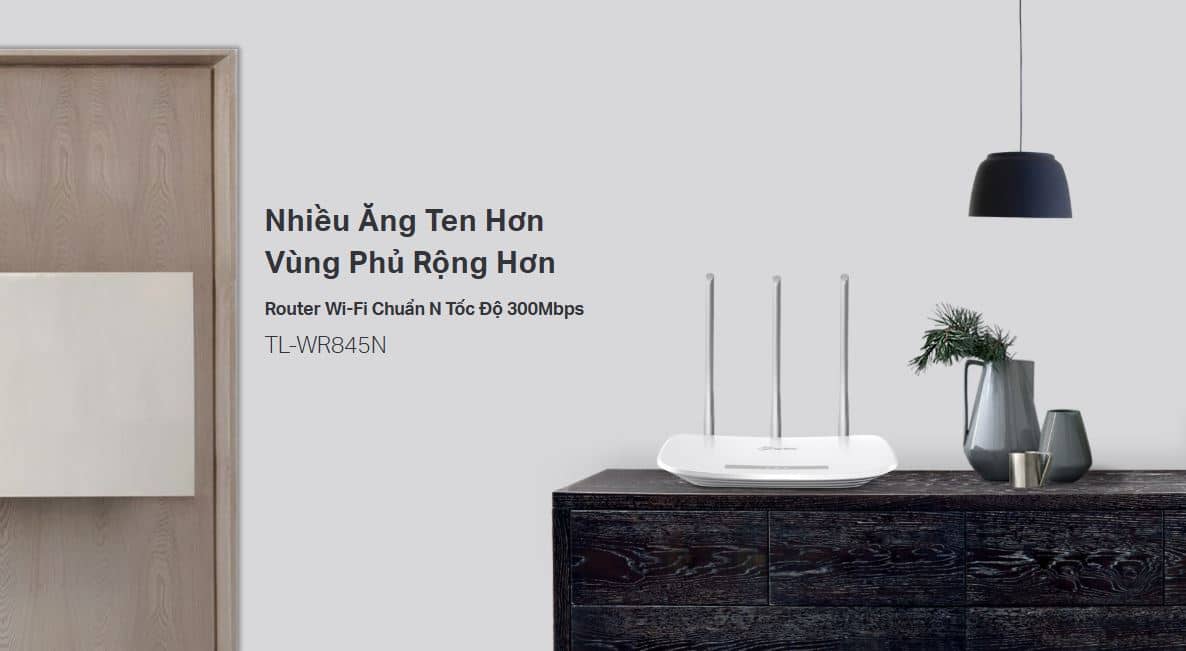 Router TP-Link TL-WR845N - Bộ định tuyến Wi-Fi chuẩn N 300Mbps