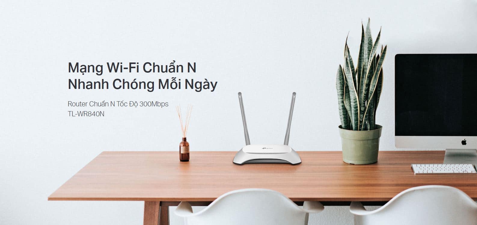 Router TP-Link TL-WR840N - Bộ định tuyến Wi-Fi Chuẩn N Tốc Độ 300Mbps