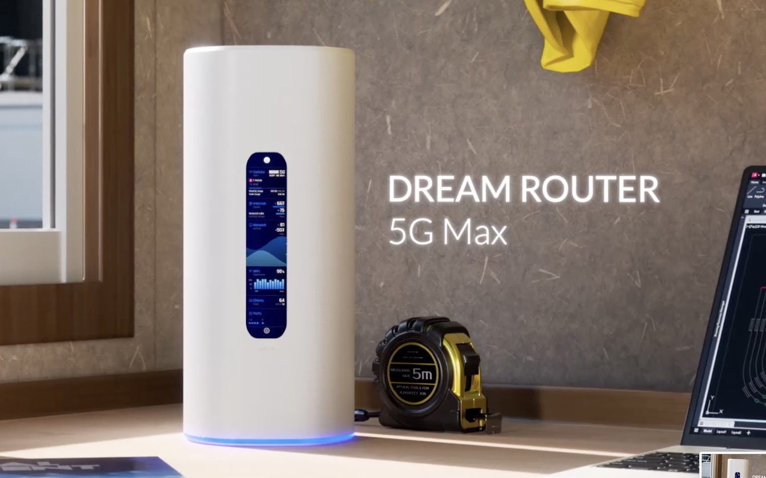 Dream Router 5G Max trang bị màn hình cảm ứng 4.7 inch