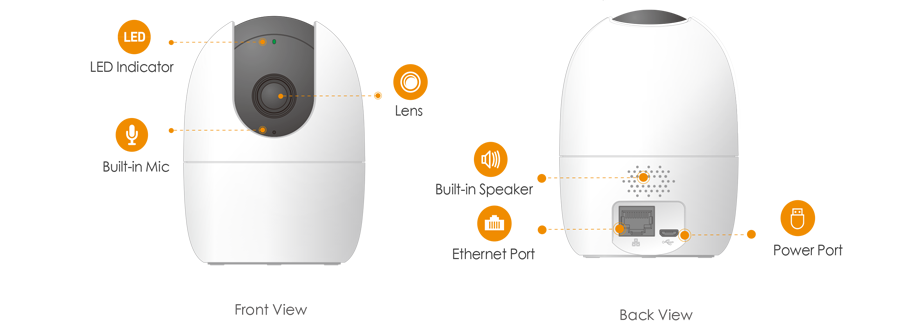 IMOU IPC-A52P: Camera Wi-Fi 5MP với khả năng xoay 360°