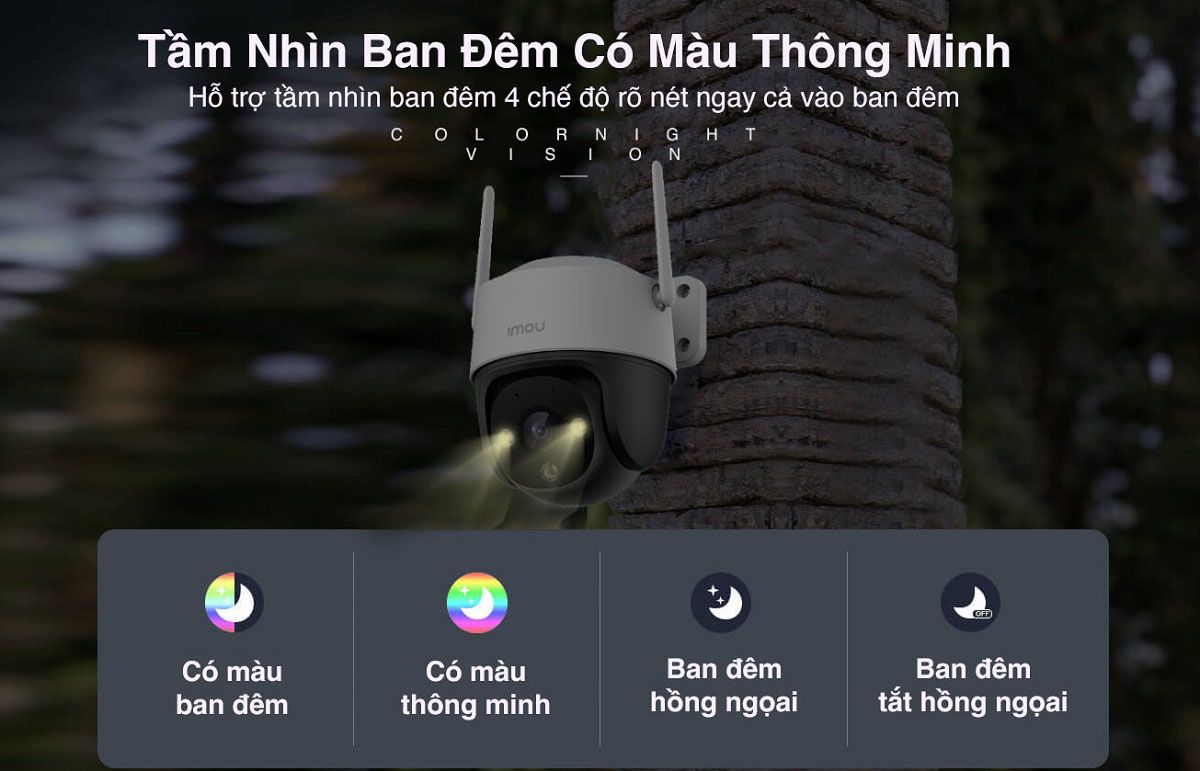 4 chế độ ban đêm thông minh