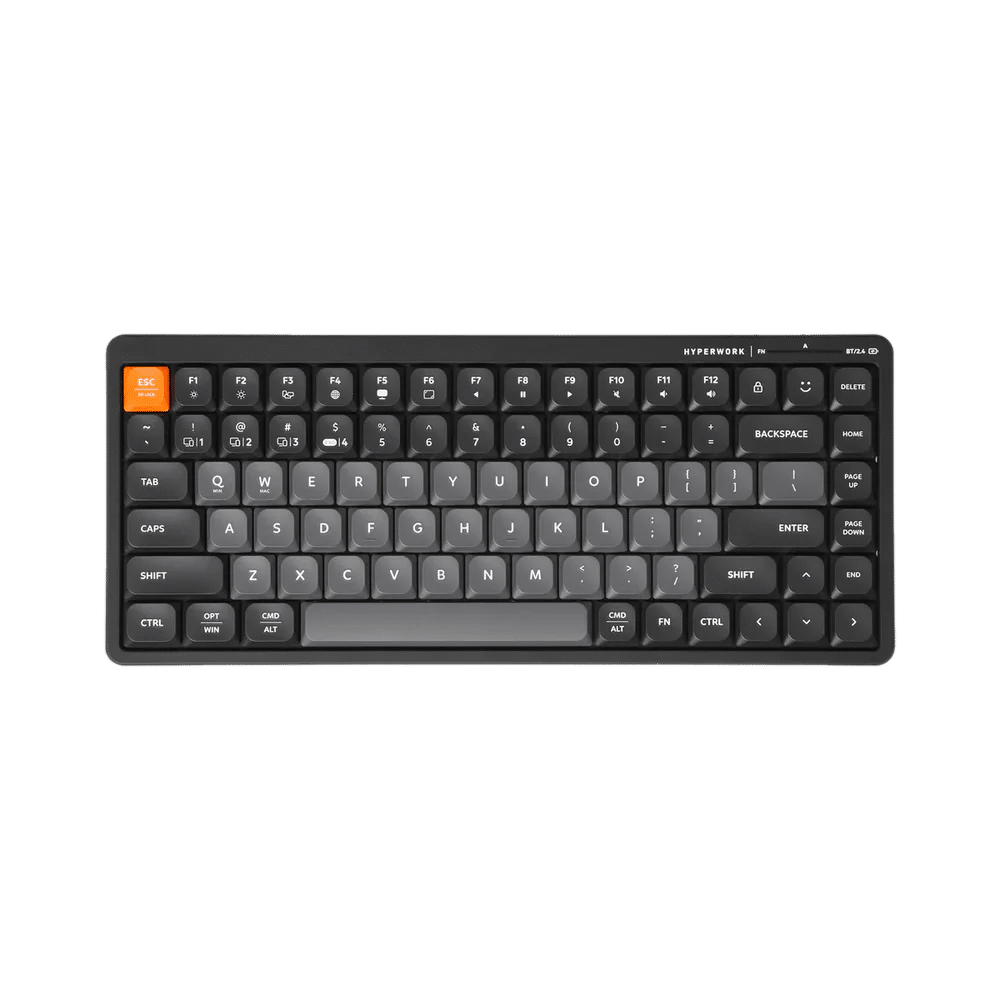 Bàn Phím Không Dây HyperWork SilentKey Mini HPW-TS01M – Nhỏ Gọn, Êm Ái, Kết Nối Mượt Mà