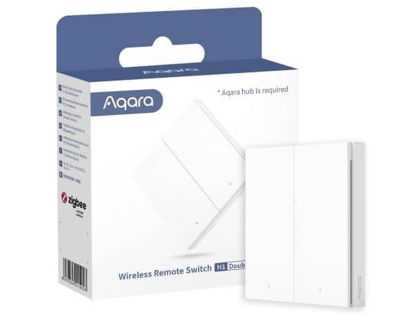 Aqara WRS-R02 (H1) - Công Tắc Không Dây thông Minh 2 Nút, Kết nối Zigbee
