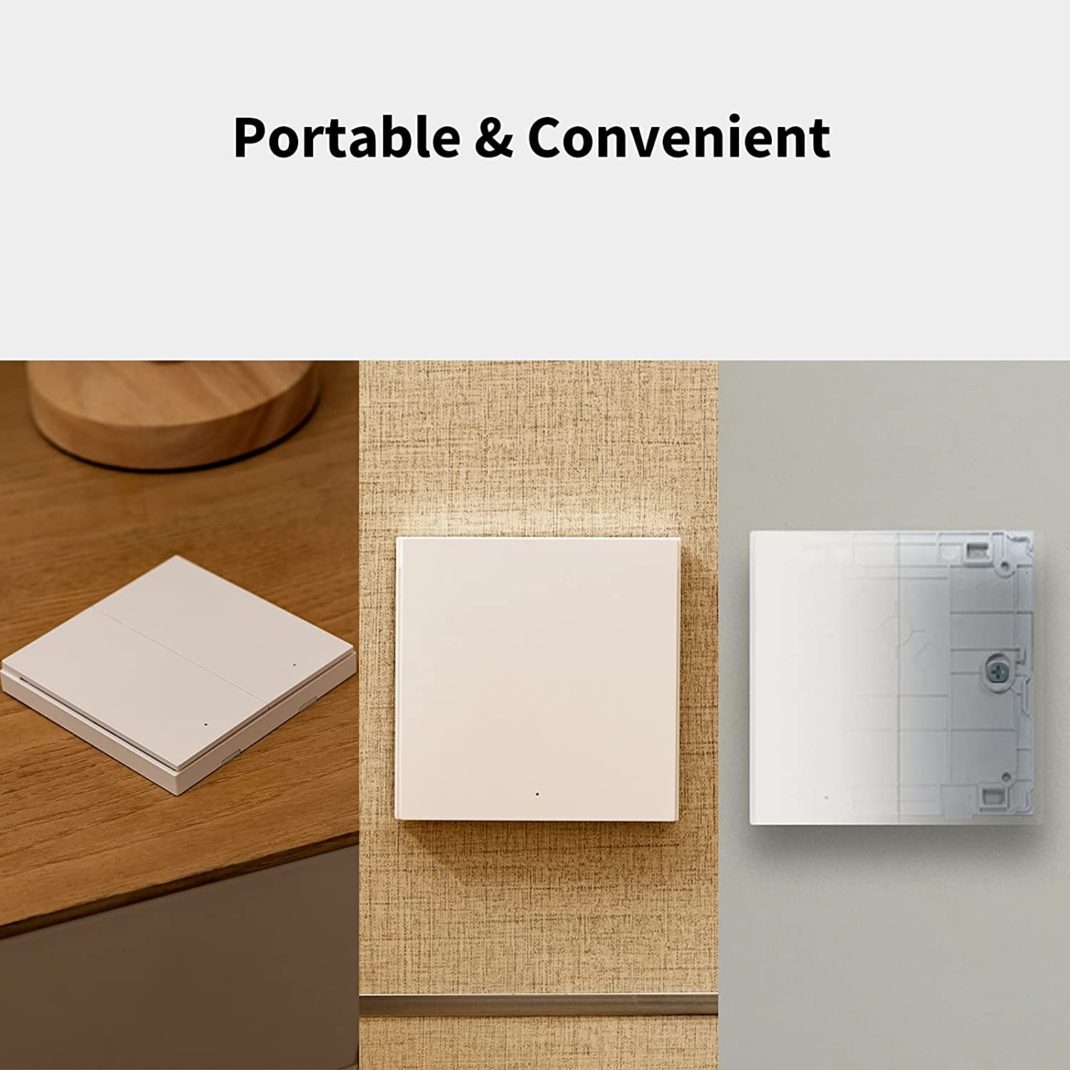 Aqara WRS-R02 (H1) - Công Tắc Không Dây thông Minh 2 Nút, Kết nối Zigbee