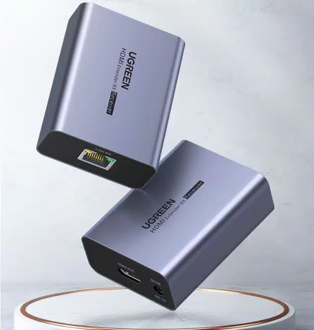 Bộ Truyền HDMI Nối Dài Qua Cáp Mạng Ugreen CM455 - Hỗ Trợ 70M, Hình Ảnh Full HD