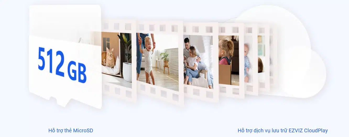 Camera WiFi EZVIZ C6N Pro - 2K, Gọi Bằng Nút Cảm Ứng, Xoay 360 Độ, Màu Ban Đêm