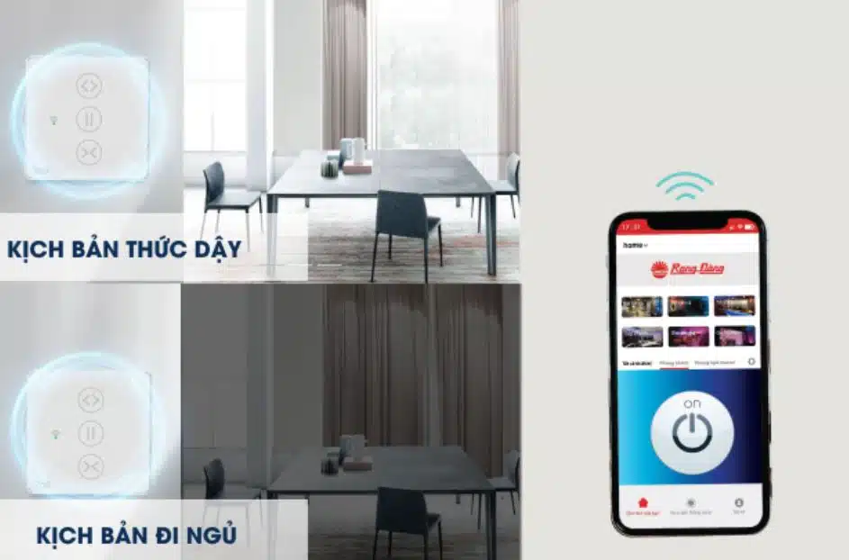 Công Tắc WiFi Rạng Đông CTCU.WF V.01T - 1 Kênh, Công Suất 3000W