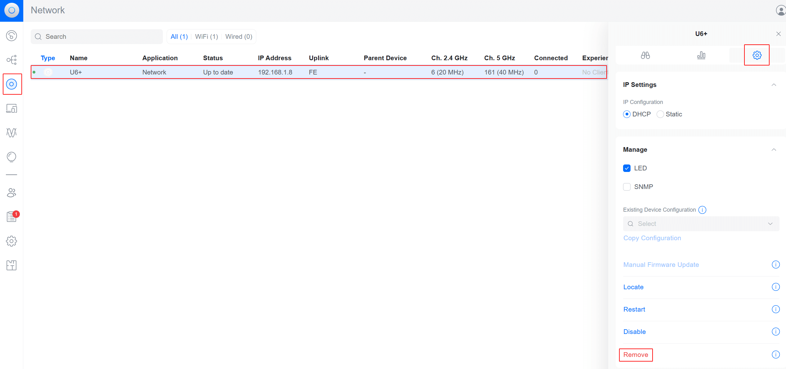 Reset bằng UniFi Controller