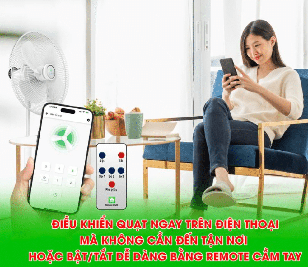 Điều khiển dễ dàng ở bất kỳ đâu