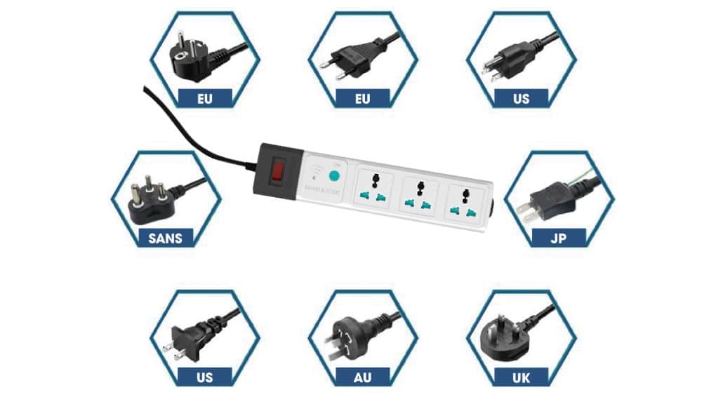 Ổ Cắm Thông Minh WiFi Rạng Đông OC02.WF 3C/3M/10A - Dạng 3 Ổ Ghim