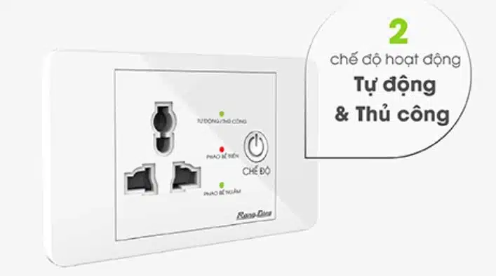 Rạng Đông OC03.MB 16A - Ổ Cắm Máy Bơm Cách Điện An Toàn