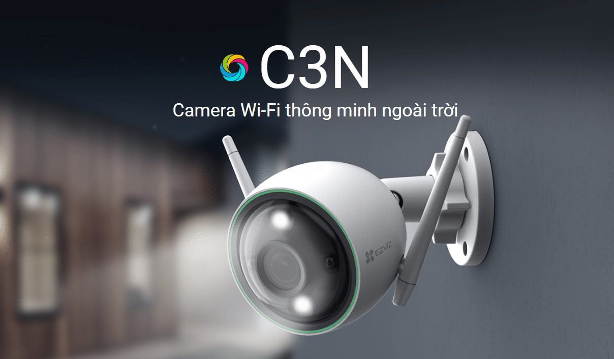 Camera WiFi Ngoài trời Ezviz C3N - 2MP, Màu Ban Đêm