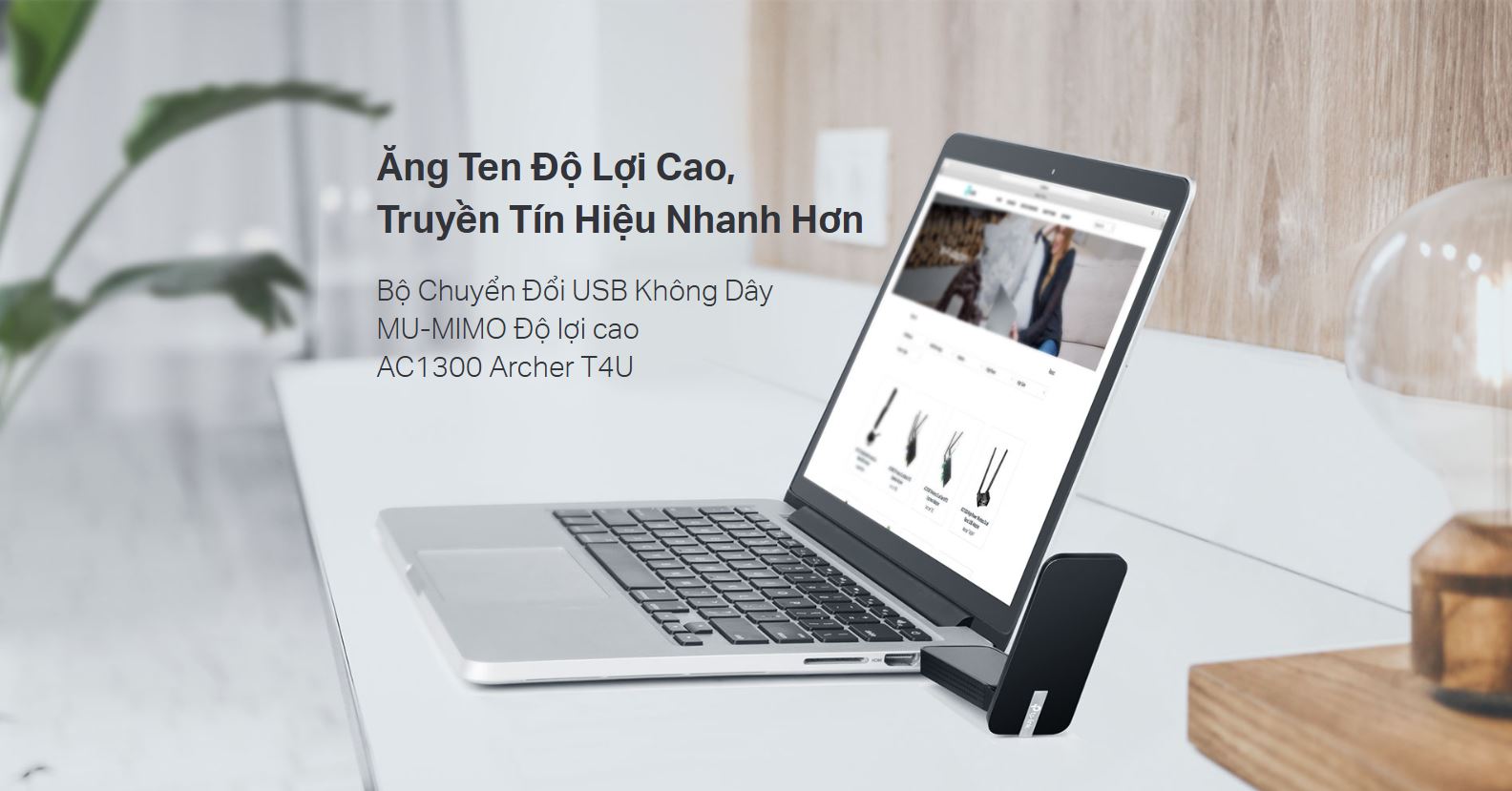 Thiết bị USB WiFi TP-Link Archer T4U - WiFi 5, Băng tần kép AC1300