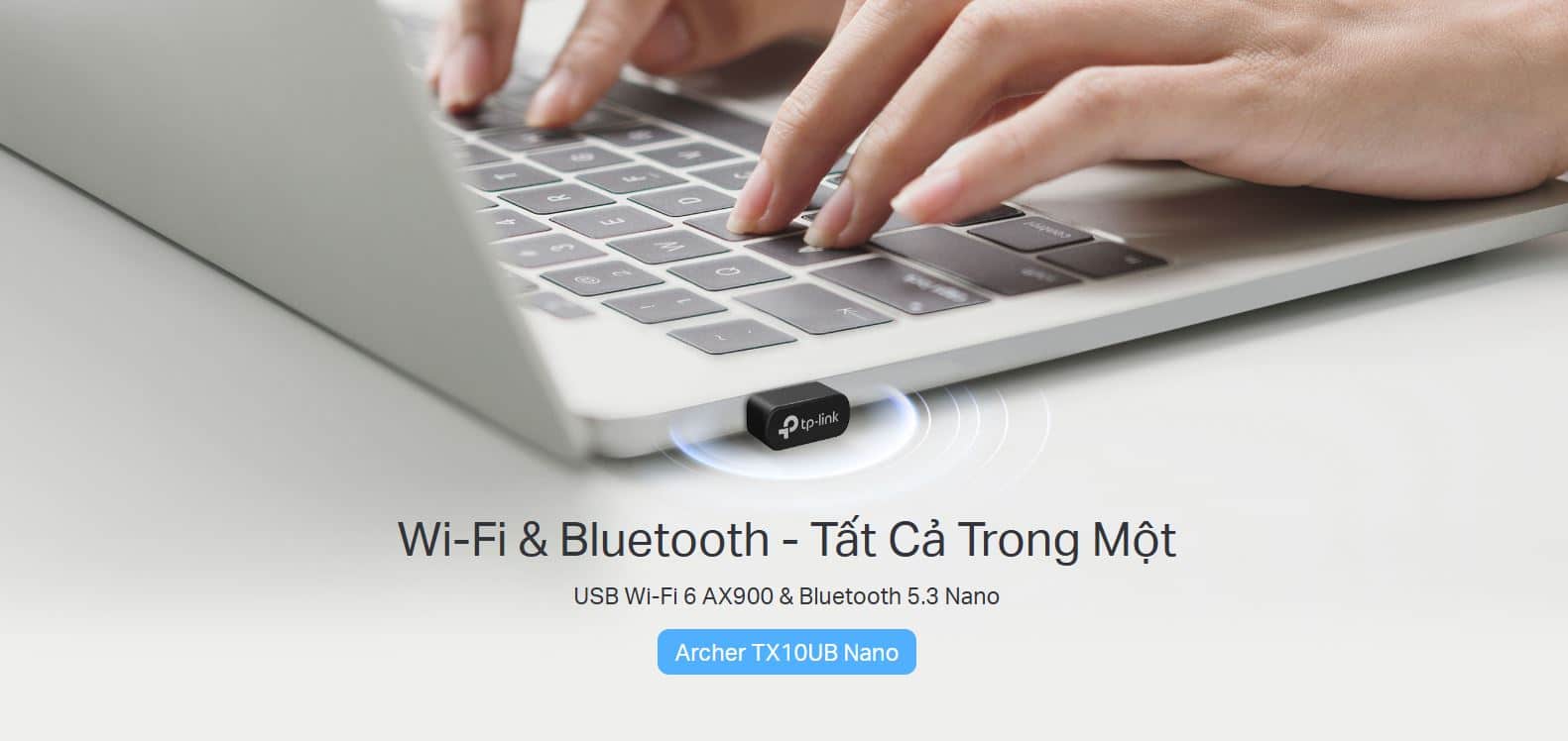 Card mạng USB WiFi TP-Link Archer TX10UB Nano - WiFi 6 và Bluetooth 5.3, AX900