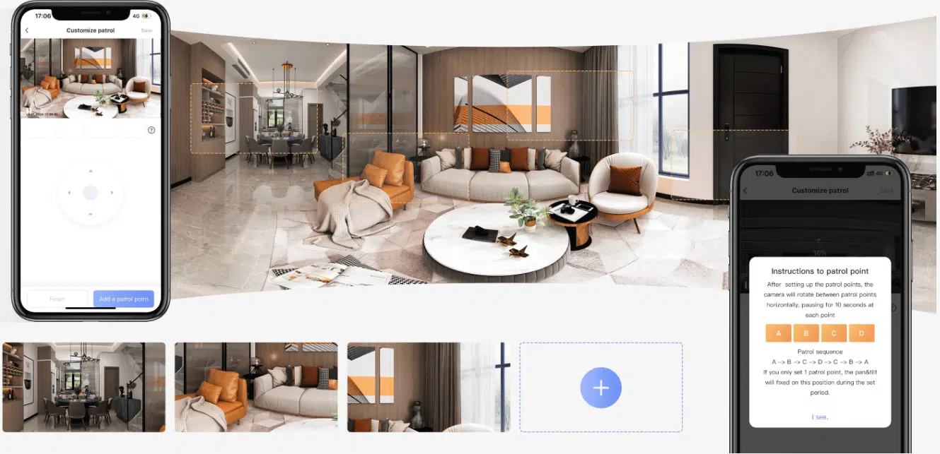 Camera tự động quay quét theo lịch trình hoặc các điểm đặt trước