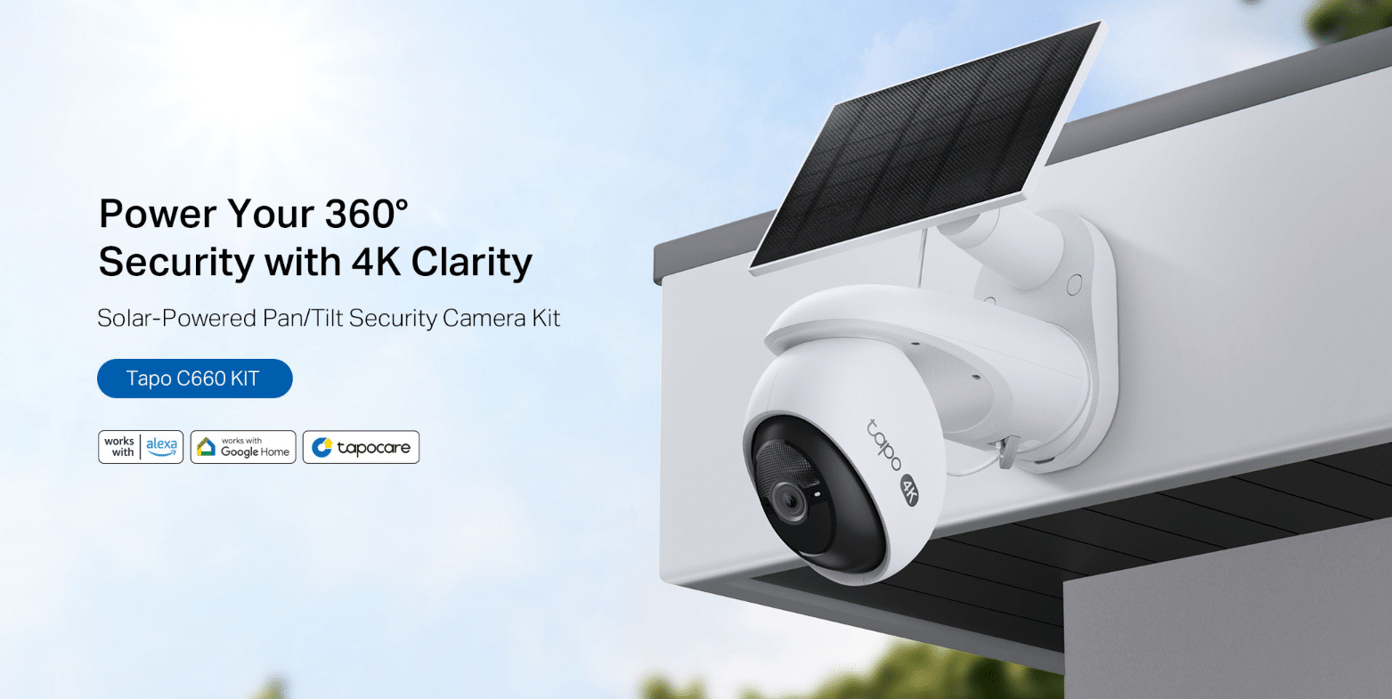 Tapo C660 KIT - bộ camera Wi-Fi quay quét tích hợp năng lượng mặt trời từ TP-Link
