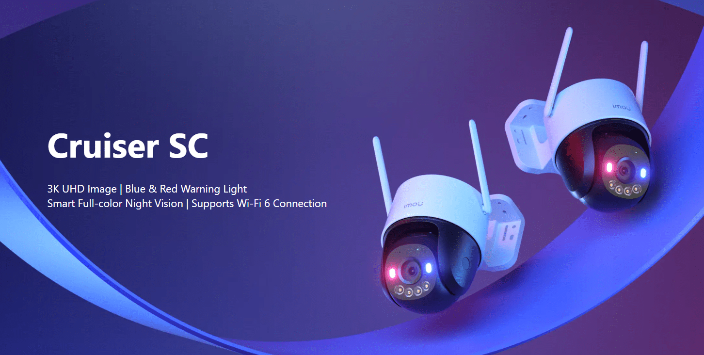 Cruiser SC là dòng camera an ninh ngoài trời thông minh, mang đến khả năng giám sát toàn diện với góc quay 360°