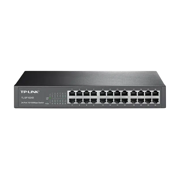 Switch TP-Link TL-SF1024D – Switch Unmanaged 24 Cổng 100Mbps, Dễ Sử Dụng