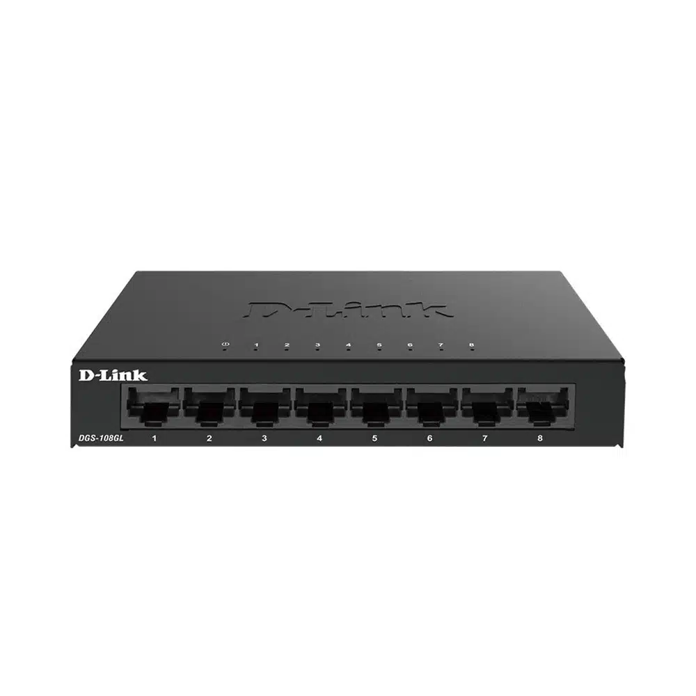 Switch D-Link DGS-108GL – Switch 8 Cổng Gigabit, Switch Unmanaged, Vỏ Kim Loại