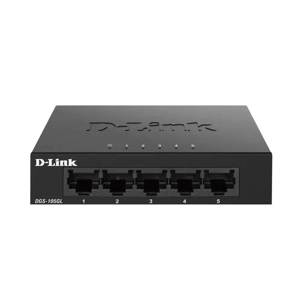 Switch D-Link DGS-105GL – Switch 5 Cổng Gigabit, Switch Unmanaged, Vỏ Kim Loại