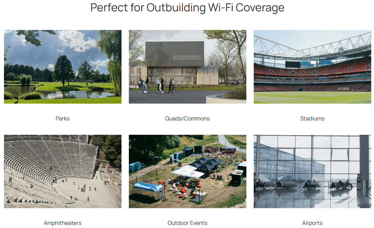 Hoàn hảo cho vùng phủ sóng Wi-Fi của tòa nhà phụ