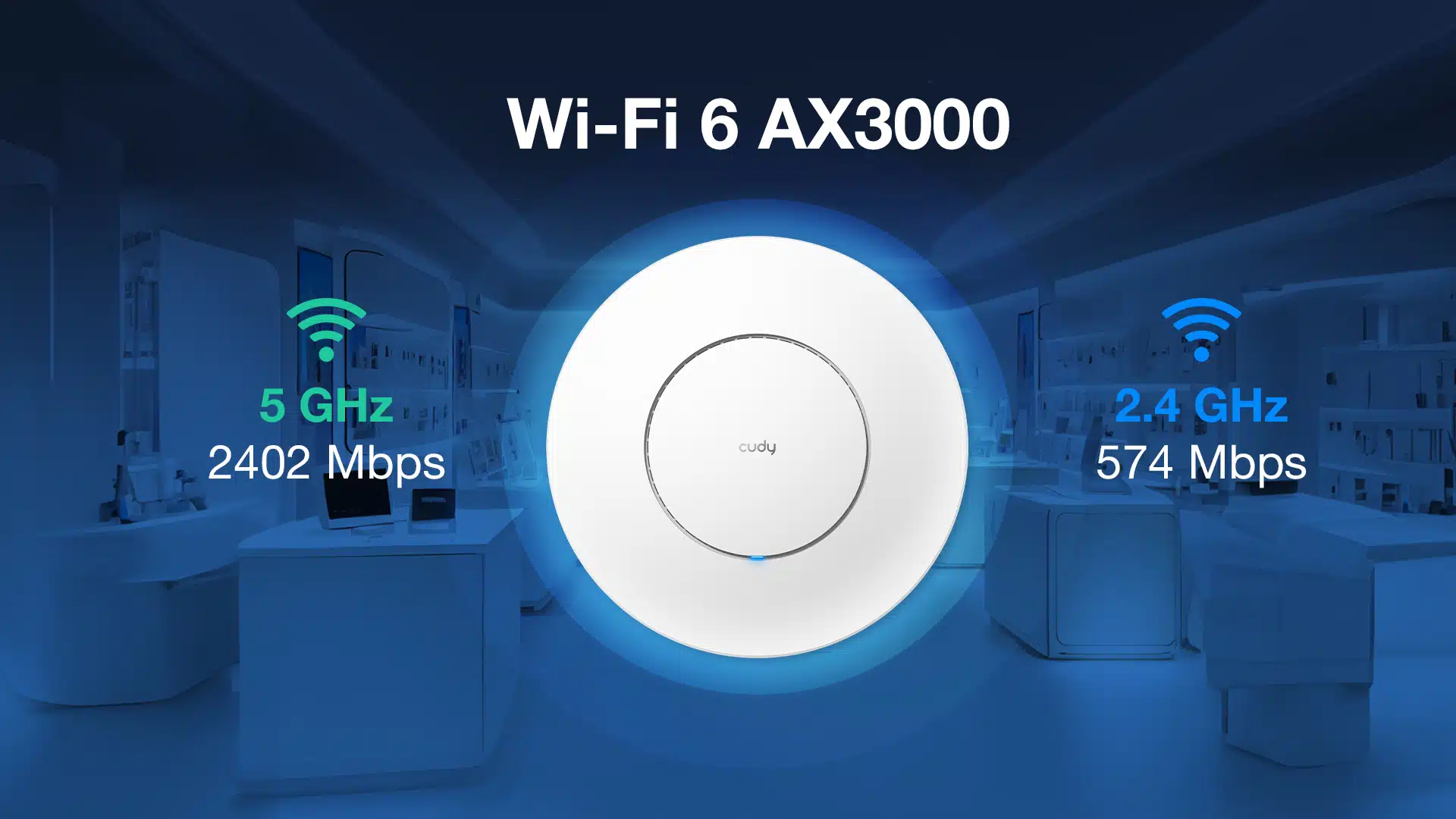 Đánh Giá Thực Tế Access Point Cudy AP3000 WiFi 6 – Có Đủ Mạnh Cho Văn Phòng?