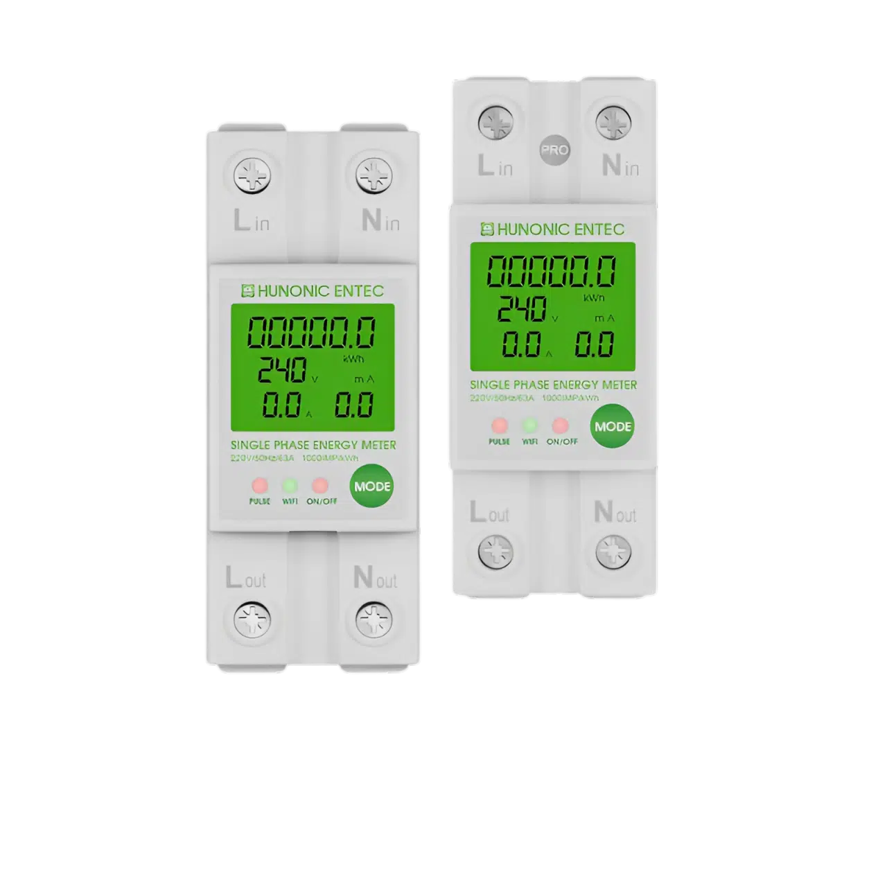 Công Tơ Điện Hunonic ENTEC – Bộ Đo Năng Lượng Tiêu Thụ Điện Thông Minh, Kết Nối WiFi