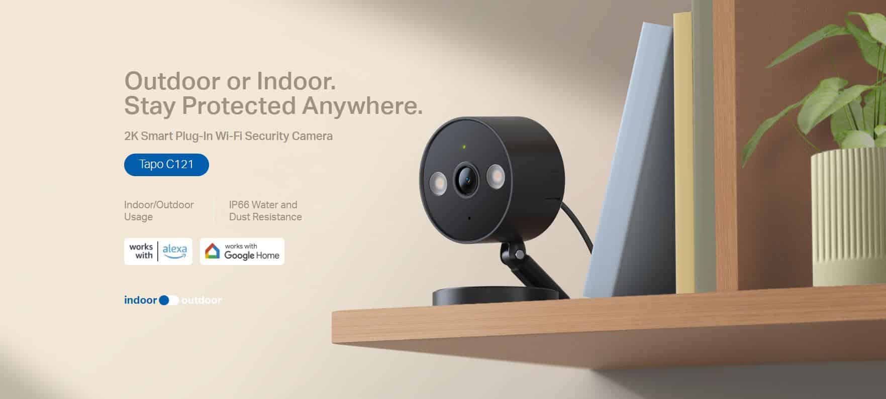 Camera Tapo C121 4MP – Camera TP-Link 2K, Camera WiFi Xoay 360, Full Color, Chuẩn IP66