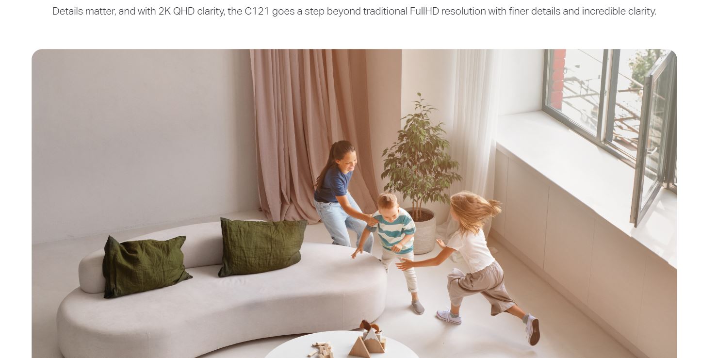 Camera Tapo C121 4MP – Camera TP-Link 2K, Camera WiFi Xoay 360, Full Color, Chuẩn IP66