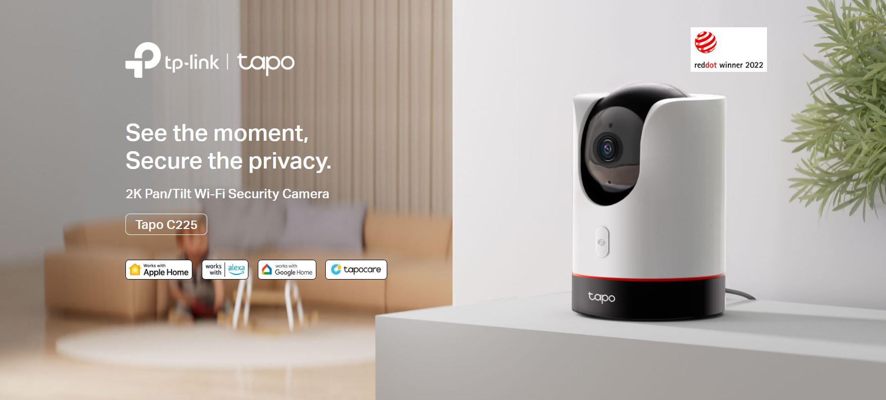 Camera Tapo C225 2K – Camera TP-Link Full HD, Camera WiFi 360, Phát Hiện AI Thông Minh