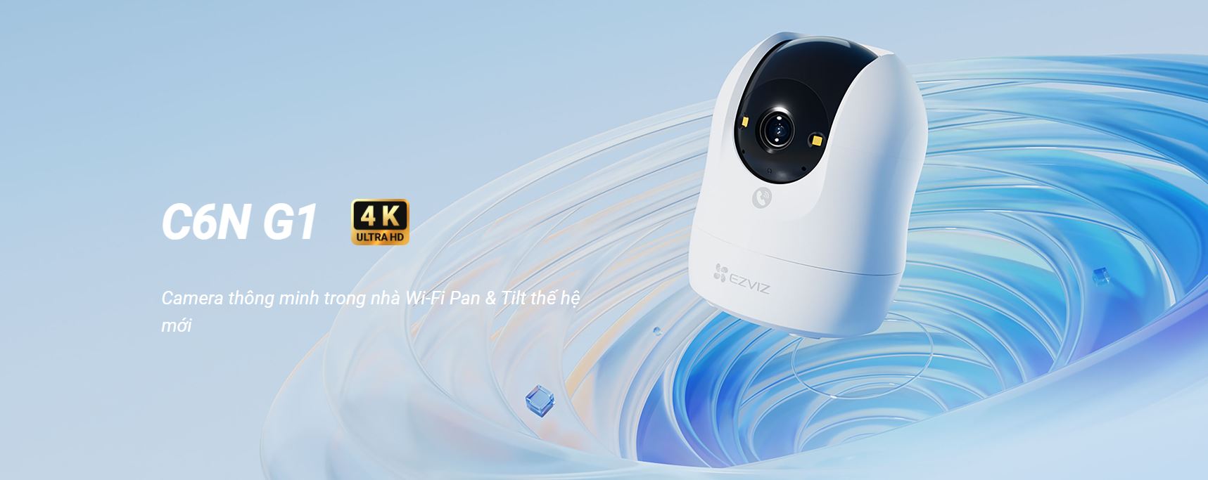 Camera EZVIZ C6N G1 4K – Camera WiFi 360, Có Màu Ban Đêm, Camera AI Phát Hiện Thông Minh
