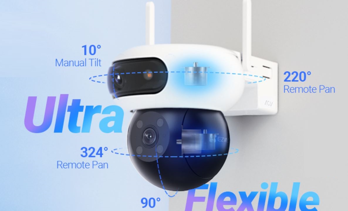 Camera EZVIZ CB90 Dual Kit 2K+ – Camera Dùng Pin Sạc, Ống Kính Kép 4MP, Camera WiFi Ngoài Trời