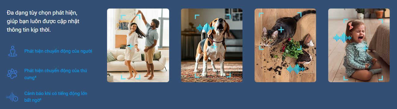 Camera EZVIZ H6C G1 4K – Camera WiFi 360, Có Màu Ban Đêm, Camera AI Phát Hiện Thông Minh