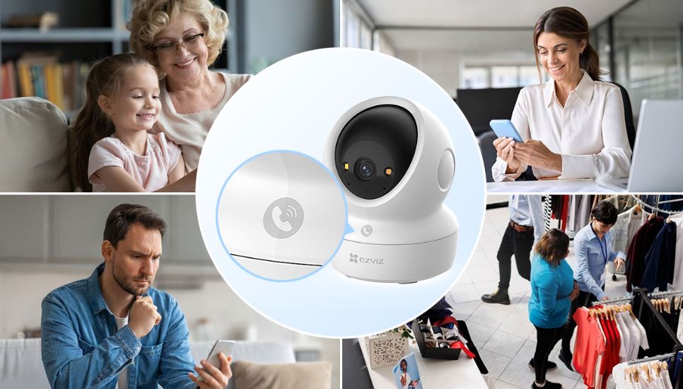 Camera EZVIZ H6C G1 4K – Camera WiFi 360, Có Màu Ban Đêm, Camera AI Phát Hiện Thông Minh