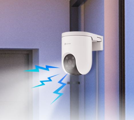 Camera EZVIZ H8c PoE 2K – Camera WiFi Ngoài Trời, Có Màu Ban Đêm