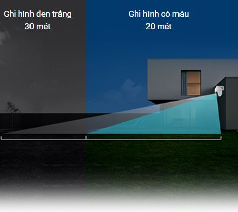 Camera EZVIZ H8c PoE 2K – Camera WiFi Ngoài Trời, Có Màu Ban Đêm