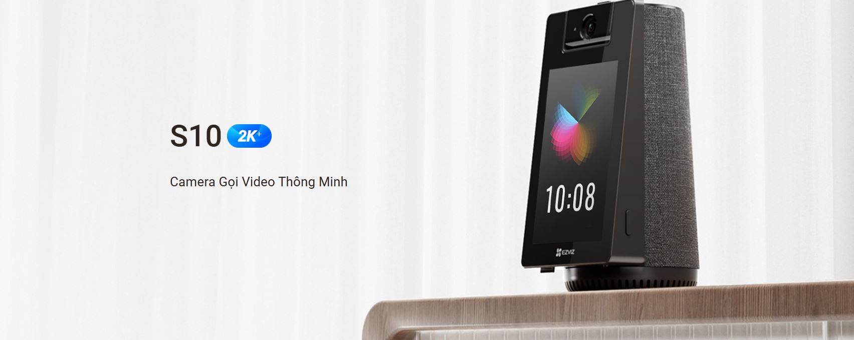 Camera EZVIZ S10 2K+ – Camera Gọi Video Tích Hợp Loa Bluetooth, Camera WiFi Xoay 360