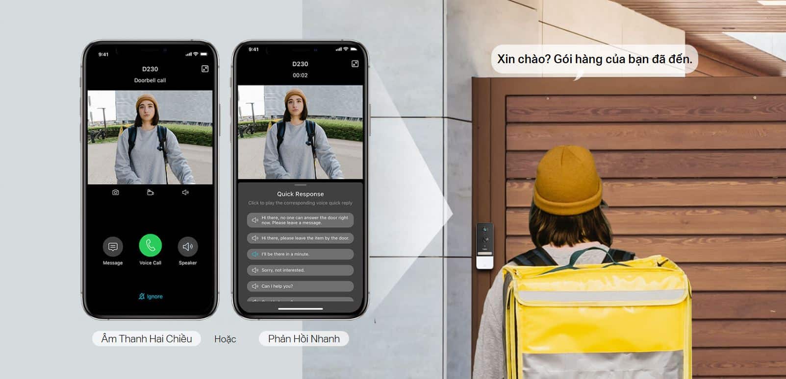 Chuông Cửa TP-Link Tapo Tapo D230S1 - Chuông Cửa WiFi, Tích Hợp Camera, Dùng Pin