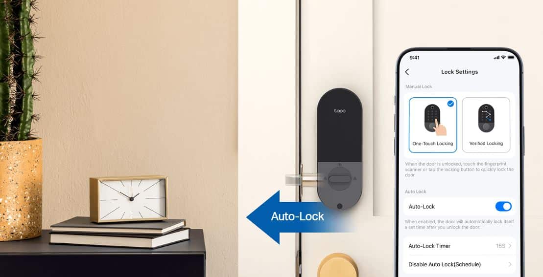 Khóa Cửa TP-Link Tapo DL110 - Khóa Cửa WiFi Thông Minh, Tích Hợp Chuông Cửa, Vân Tay