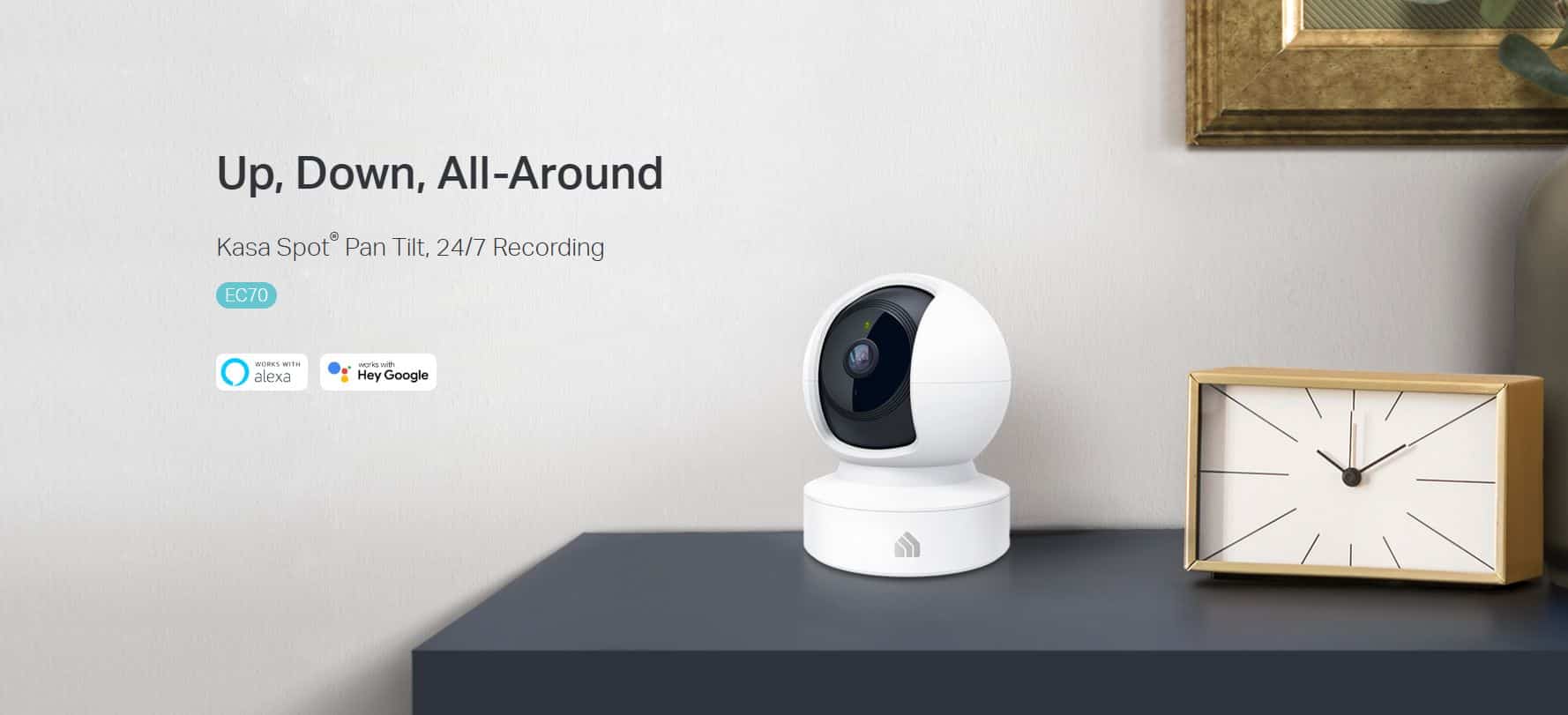 Camera Kasa EC70 – Camera TP-Link Full HD, Camera WiFi Xoay 360, Camera Trong Nhà