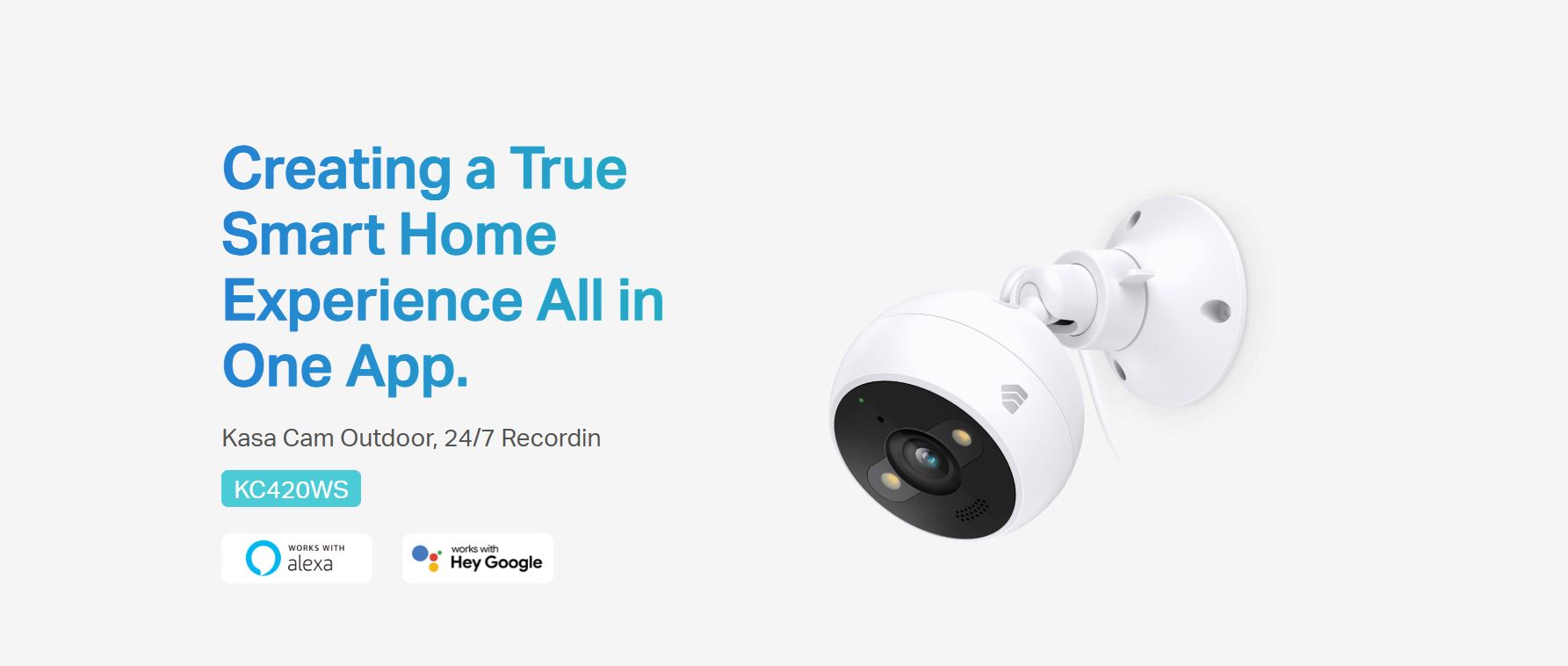Camera Kasa KC420WS – Camera TP-Link 2K, Camera WiFi, Có Màu Ban Đêm, Camera Ngoài Trời IP65