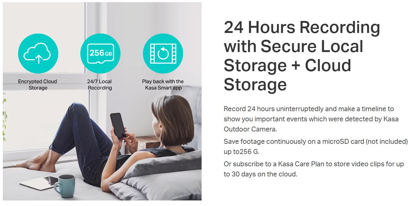 Camera Kasa KC420WS – Camera TP-Link 2K, Camera WiFi, Có Màu Ban Đêm, Camera Ngoài Trời IP65