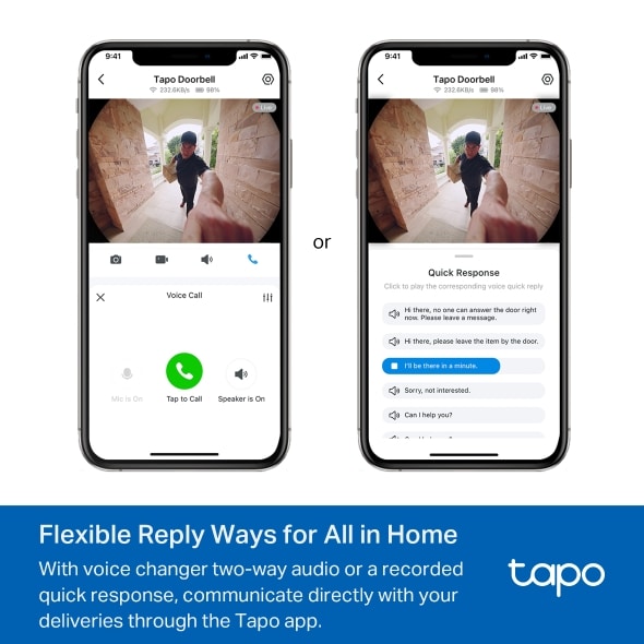 Chuông Cửa TP-Link Tapo TD25 - Chuông Cửa WiFi, Tích Hợp Camera, Dùng Pin
