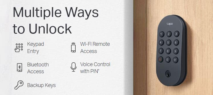 Khóa Cửa TP-Link Tapo DL100 - Khóa Cửa WiFi Thông Minh, Tích Hợp Điều Khiển Giọng Nói